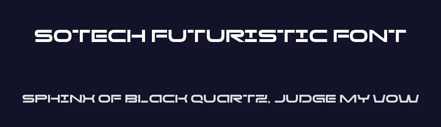 Sotech Futuristic Font by MasyafiStudio — Display Font — thumbnail 2