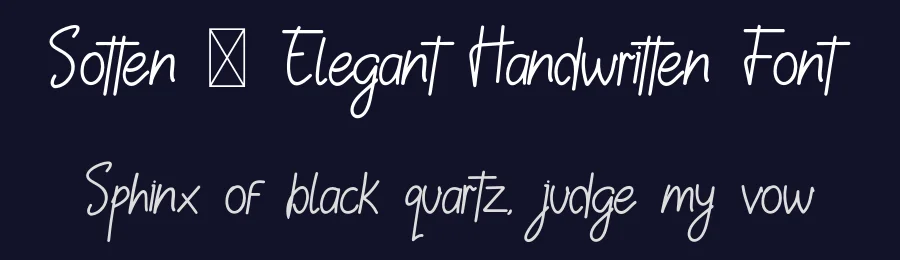 Sotten – Elegant Handwritten Font by Creatifontstudios — Script Handwritten Font — thumbnail 2