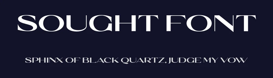 Sought Font by Sensatype Studio — Sans Serif Font — thumbnail 2