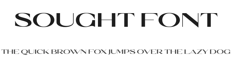 Sought Font by Sensatype Studio — Sans Serif Font