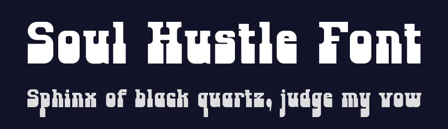 Soul Hustle Font by HipFonts — Slab Serif Font — thumbnail 2