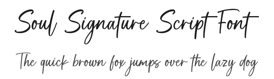 Soul Signature Script Font by fikryalstudio — Script Handwritten Font
