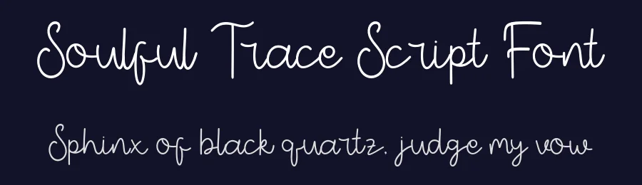 Soulful Trace Script Font by Creatifontstudios — Script Handwritten Font — thumbnail 2