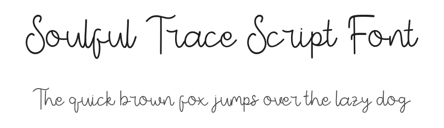 Soulful Trace Script Font by Creatifontstudios — Script Handwritten Font
