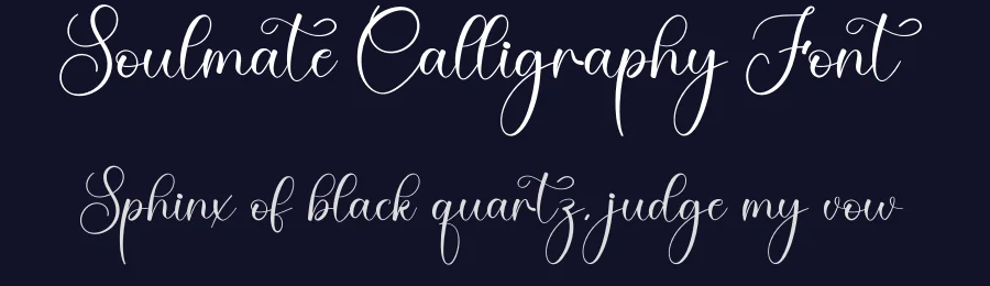 Soulmate Calligraphy Font by creativeletter — Script Handwritten Font — thumbnail 2
