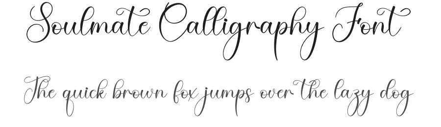 Soulmate Calligraphy Font by creativeletter — Script Handwritten Font