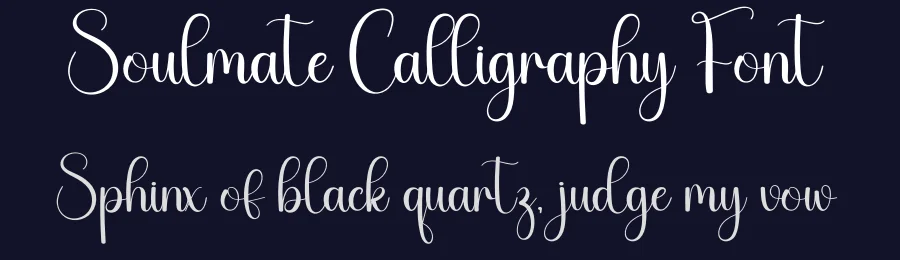Soulmate Calligraphy Font by creativeletter — Script Handwritten Font — thumbnail 2