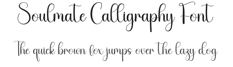 Soulmate Calligraphy Font by creativeletter — Script Handwritten Font