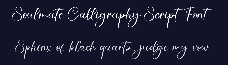 Soulmate Calligraphy Script Font by creativeletter — Script Handwritten Font — thumbnail 2