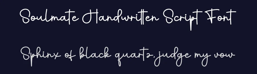 Soulmate Handwritten Script Font by creativeletter — Script Handwritten Font — thumbnail 2
