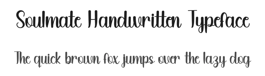 Soulmate Handwritten Typeface by inermediaSTUDIO — Script Handwritten Font