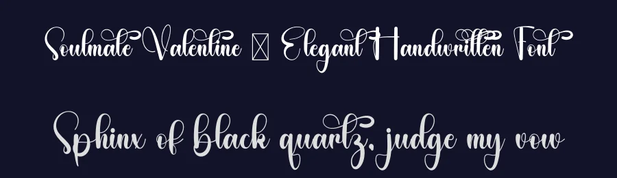 Soulmate Valentine – Elegant Handwritten Font by freshtypeink — Script Handwritten Font — thumbnail 2