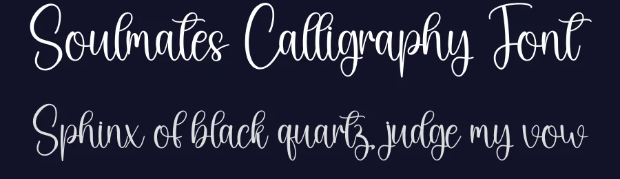 Soulmates Calligraphy Font by creativeletter — Script Handwritten Font — thumbnail 2