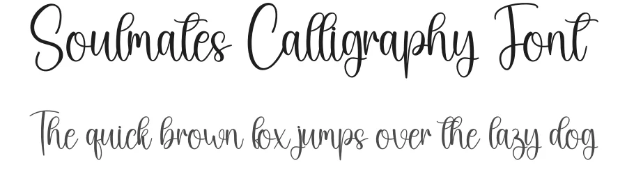 Soulmates Calligraphy Font by creativeletter — Script Handwritten Font