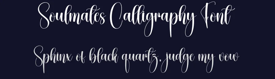 Soulmates Calligraphy Font by creativeletter — Script Handwritten Font — thumbnail 2