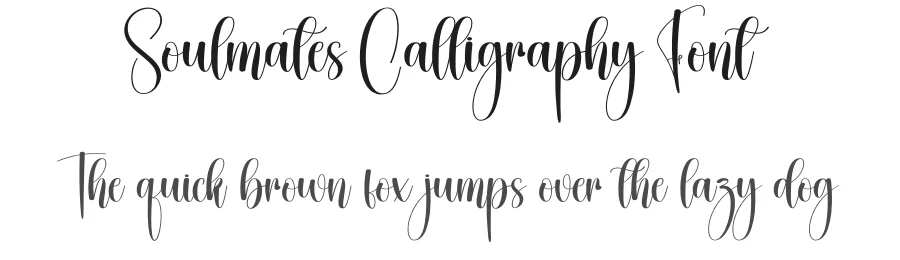 Soulmates Calligraphy Font by creativeletter — Script Handwritten Font