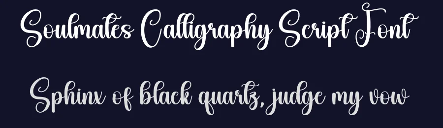 Soulmates Calligraphy Script Font by creativeletter — Script Handwritten Font — thumbnail 2