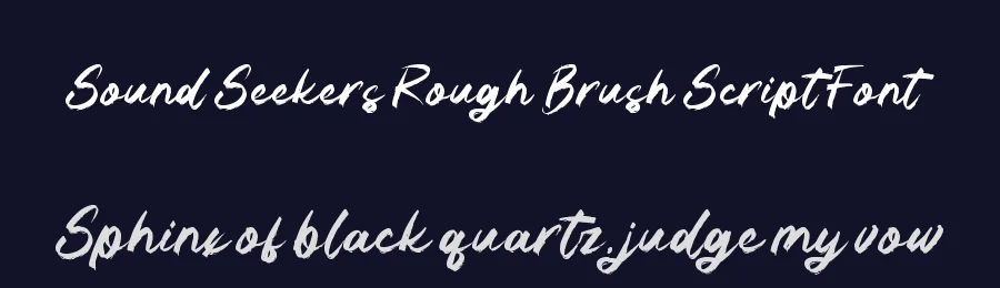 Sound Seekers Rough Brush Script Font by Amorfa Type — Script Handwritten Font — thumbnail 2