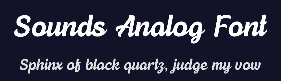 Sounds Analog Font by timelesstype.co — Display Font — thumbnail 2