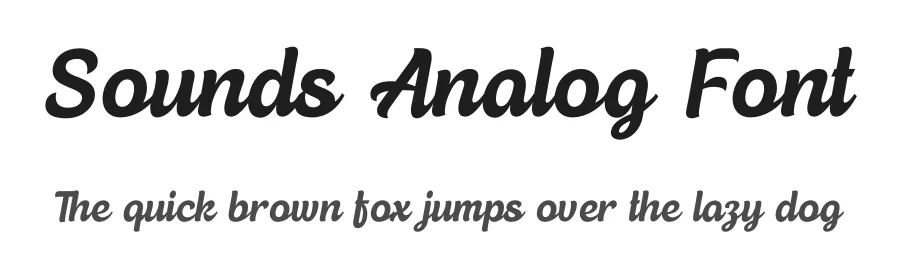 Sounds Analog Font by timelesstype.co — Display Font