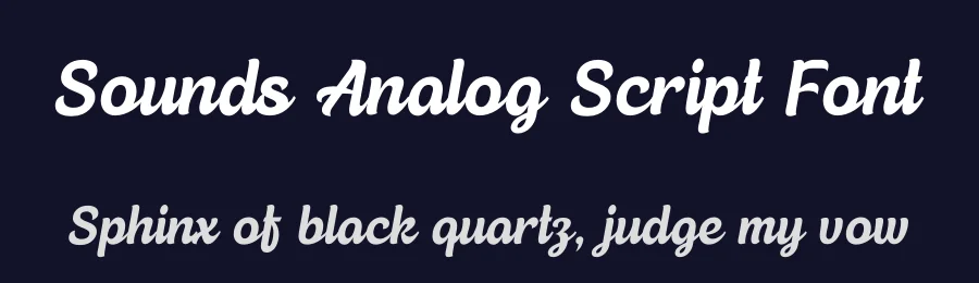 Sounds Analog Script Font by timelesstype.co — Display Font — thumbnail 2