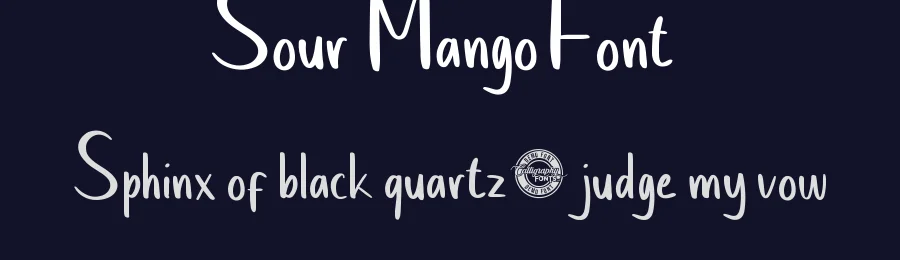Sour Mango Font by CalligraphyFonts.net — Display Font — thumbnail 2