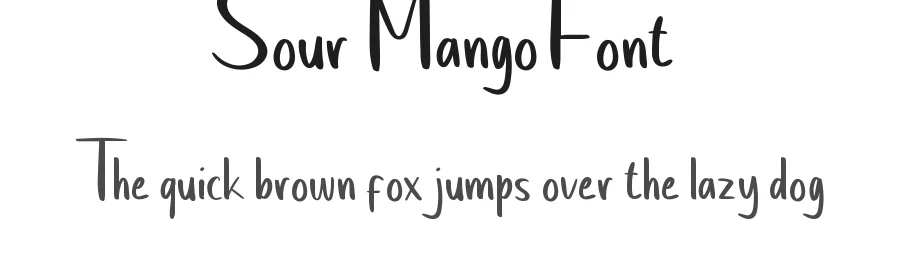 Sour Mango Font by CalligraphyFonts.net — Display Font