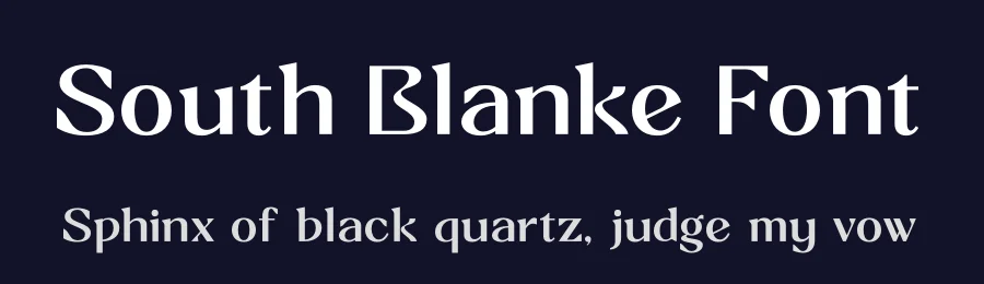 South Blanke Font by Amorfa Type — Sans Serif Font — thumbnail 2
