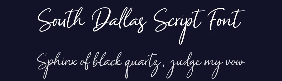 South Dallas Script Font by ReyreyBlue — Script Handwritten Font — thumbnail 2