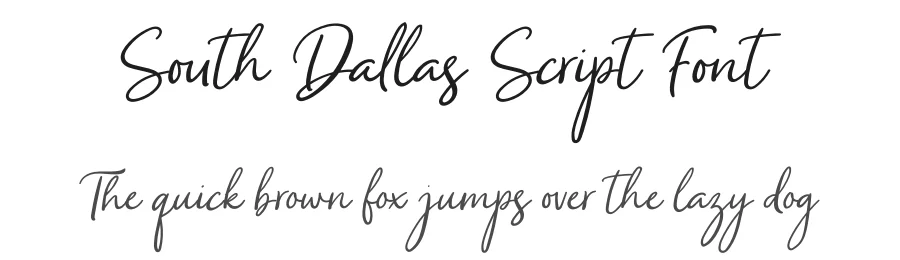 South Dallas Script Font by ReyreyBlue — Script Handwritten Font
