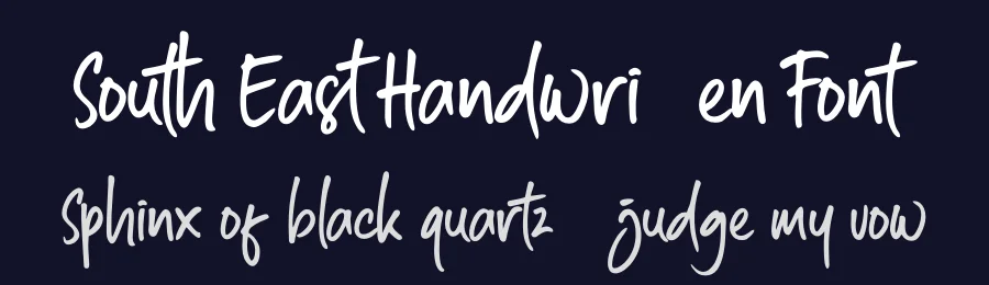South East Handwritten Font by GreezSign — Script Handwritten Font — thumbnail 2
