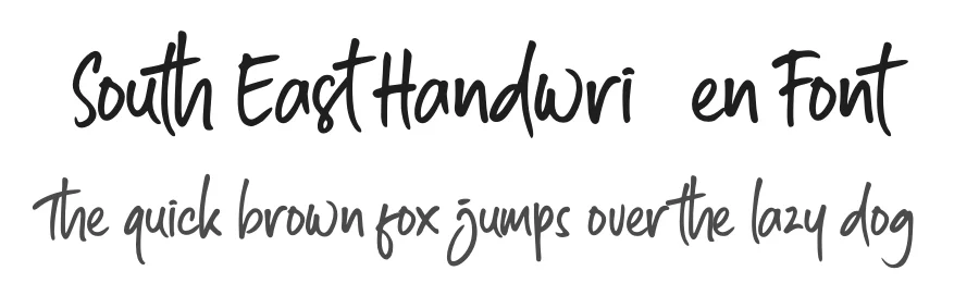 South East Handwritten Font by GreezSign — Script Handwritten Font