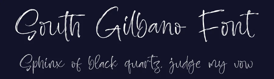 South Gilbano Font by glorytype — Script Handwritten Font — thumbnail 2