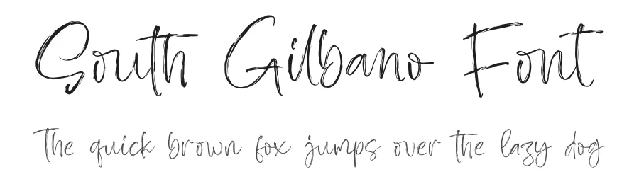 South Gilbano Font by glorytype — Script Handwritten Font