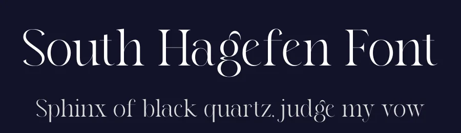 South Hagefen Font by rvandtype — Serif Font — thumbnail 2
