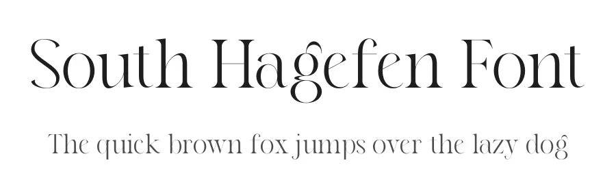 South Hagefen Font by rvandtype — Serif Font