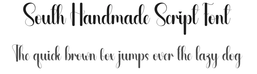 South Handmade Script Font by andikastudio — Script Handwritten Font