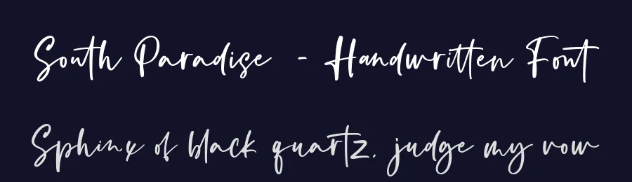 South Paradise – Handwritten Font by Fikryal Studio — Script Handwritten Font — thumbnail 2