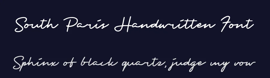 South Paris Handwritten Font by Allouse.Studio — Script Handwritten Font — thumbnail 2