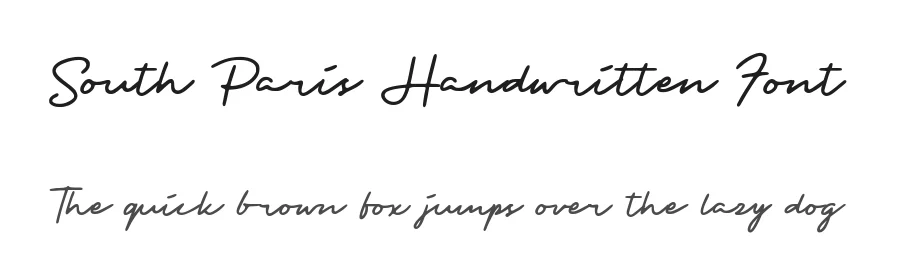 South Paris Handwritten Font by Allouse.Studio — Script Handwritten Font