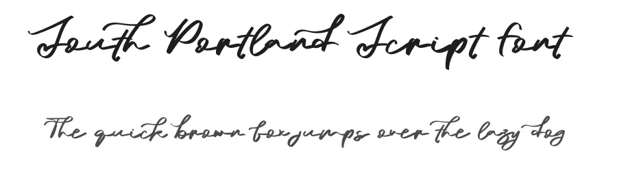 South Portland Script Font by agniardi — Script Handwritten Font
