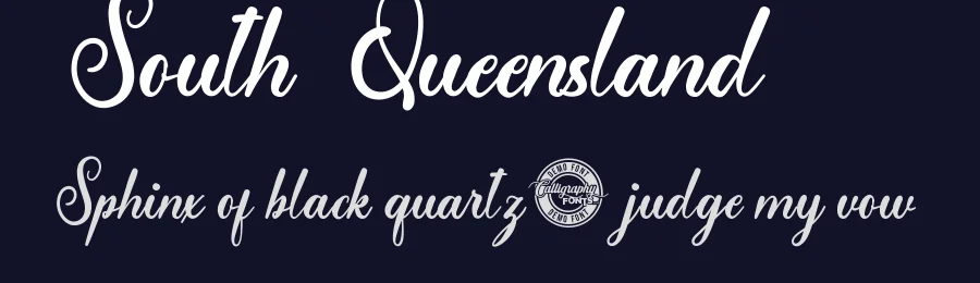 South Queensland by CalligraphyFonts.net — Script Handwritten Font — thumbnail 2