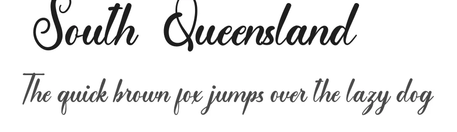 South Queensland by CalligraphyFonts.net — Script Handwritten Font