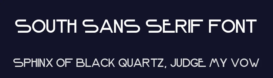 South Sans Serif Font by Eduard Chernov — Sans Serif Font — thumbnail 2
