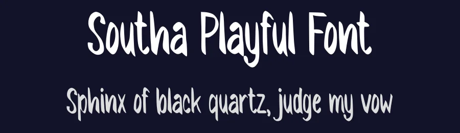 Southa Playful Font by Pinisiart — Display Font — thumbnail 2