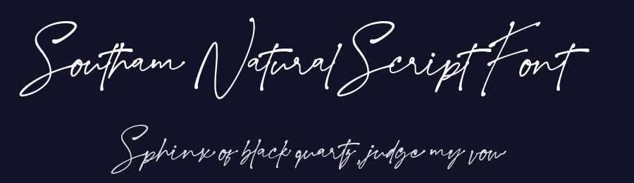 Southam Natural Script Font by GlyphStyle — Script Handwritten Font — thumbnail 2