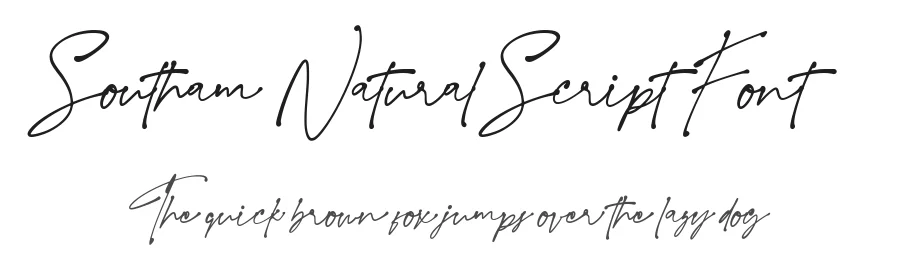 Southam Natural Script Font by GlyphStyle — Script Handwritten Font