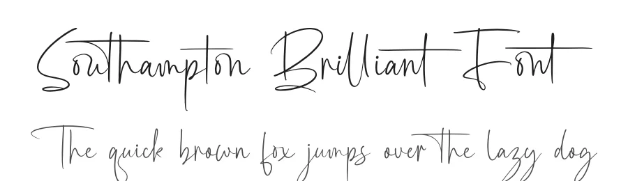 Southampton Brilliant Font by stylishtype.co — Script Handwritten Font
