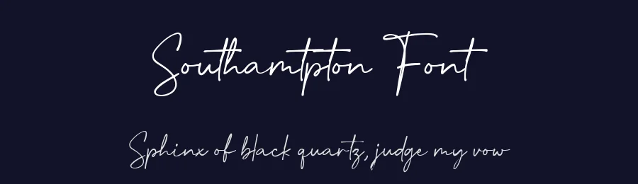 Southamtpton Font by metafontsy — Script Handwritten Font — thumbnail 2