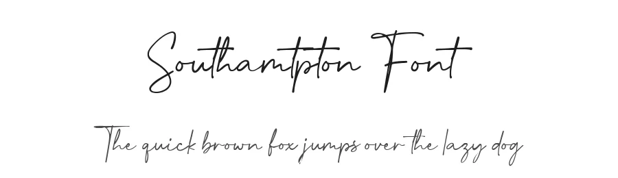 Southamtpton Font by metafontsy — Script Handwritten Font